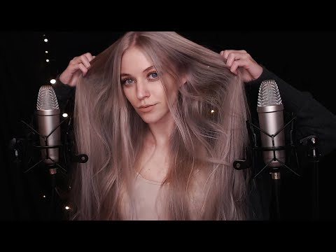 ASMR | Skin and scalp scratching with hair bushing and touching (very tingling) | Rode mics