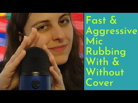 ASMR Fast & Aggressive Mic Rubbing With & Without Cover - Which Do You Prefer?