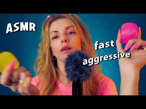 ASMR Fast Aggressive Sensitive Mic Triggers with UpClose Mouth Sounds ASMR