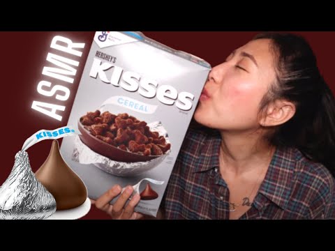 ASMR HERSHEY'S KISSES CEREAL 🍫 Crunchy eating sounds MUKBANG