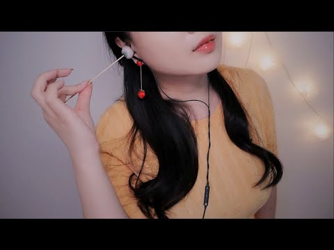 ASMR Rough, Fast  salf  ear cleaning ,mic tapping 👂
