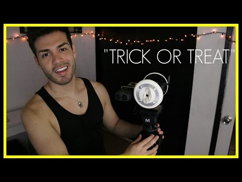ASMR - Repeated Phrases "Trick or Treat, Candy, October, & Pumpkin" (Male Whispering, Ear to Ear)