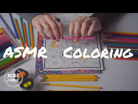 ASMR 2021 | Coloring | 4K | Binaural (Right and Left Audio)