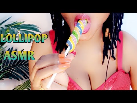 SUCKING / LICKING LOLLIPOP IN YOUR EAR 👂 (Mount sounds 👄 no talking)