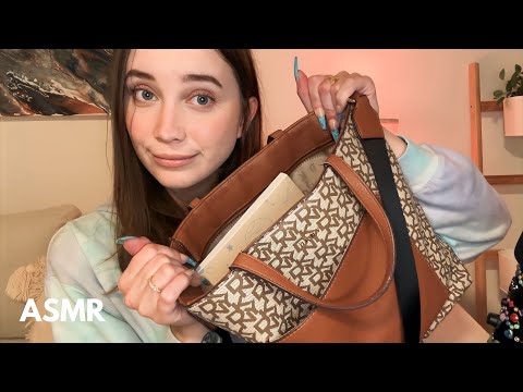 ASMR ❤️ Help me Clean Out My Bag / What’s in My Purse 👜