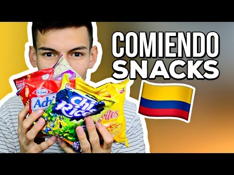 ASMR español COMIENDO SNACKS COLOMBIANOS - eating SONIDOS 3D