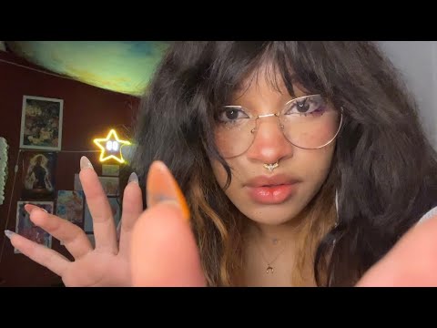 Upclose Visual asmr Humming , soft gentle singing and camera touching🧡 cozy personal attention