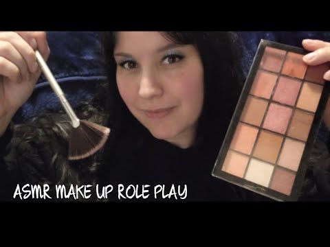Cozy #ASMR Friend doing your MAKE UP on a rainy day RP  - Relaxing Sweet Pamper & Rain sounds