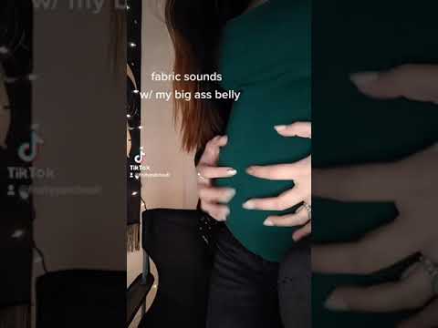 ASMR Fast & Aggressive Fabric Sounds WITH THE BUMP - 24 Weeks Pregnant