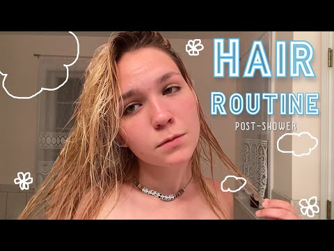 Post-Shower Hair Care Routine ASMR