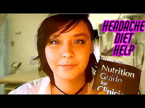 ASMR Headache Exam - with real medical tips on how diet affects your headache (Real Doctor)