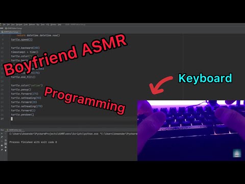 ASMR | Boyfriend tries asmr (Programming, Keyboard sounds)🎧🖥️❤️
