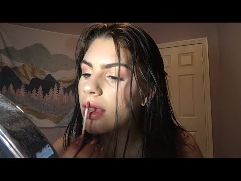 ASMR Doing my Makeup W/ Whispered Voice Over