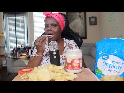 When Do You Know You Are In Love ASMR LAYS ONION DIP CHIPS EATING SOUNDS