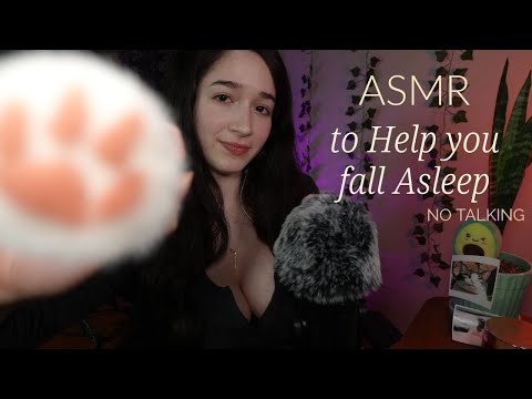 ASMR  | Brushing your Face Until you Fall Asleep ♡ (No Talking) ♡