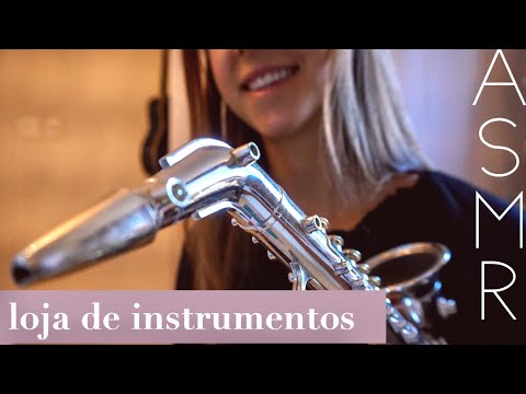 ASMR BINAURAL ROLEPLAY: Loja de Instrumentos Musicais relaxante!