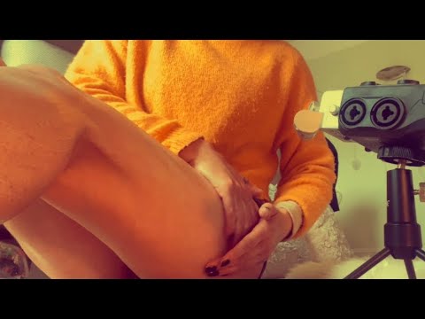 ASMR lotion and legs and a massage