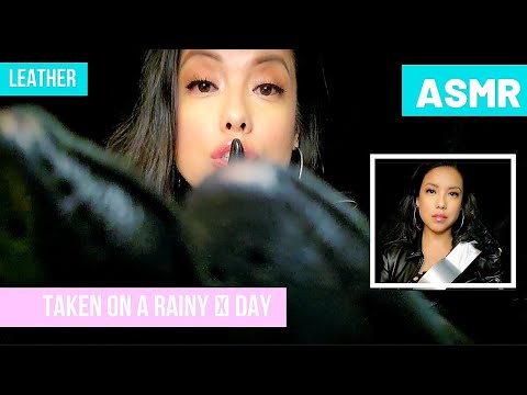 ASMR| 🧤Leather Friday 🧤RAINY DAY ROLEPLAY💉Leather Jacket Gloves Duct Tape Sticky Inaudible Whispers