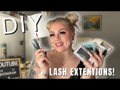 How to do your lash extensions at home! Unbelievably easy beginner tips!