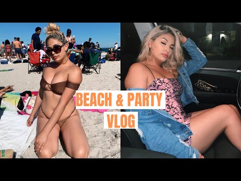 Beach & Party VLOG | college style