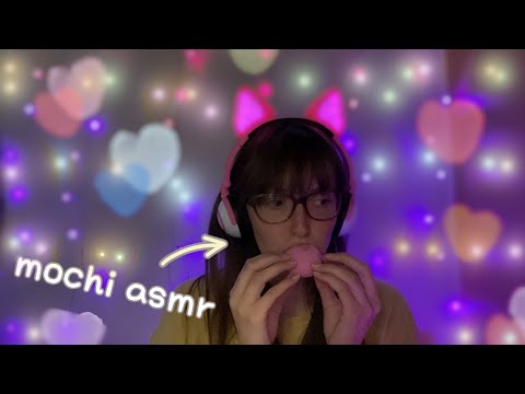 eating mochi asmr yum mouth sounds 💕✨