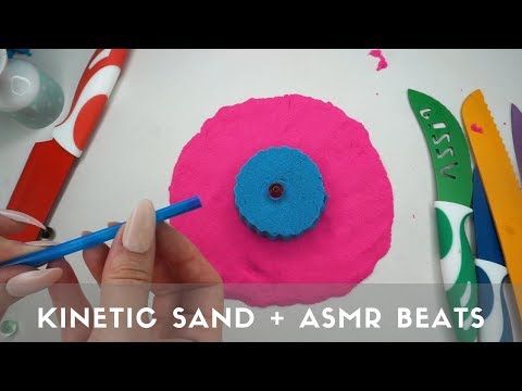 ASMR 💤 Relaxing visual kinetic sand feat. ASMR Beats 🎶🎧