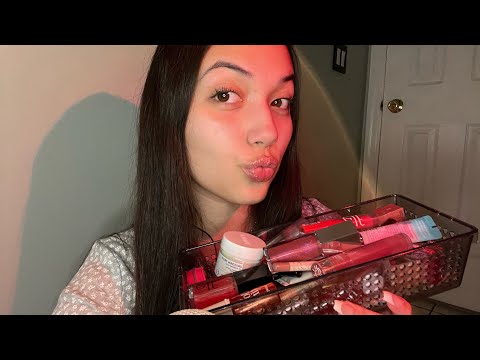 ASMR fast and aggressive tapping on lip gloss collection pt. 2 💄👄