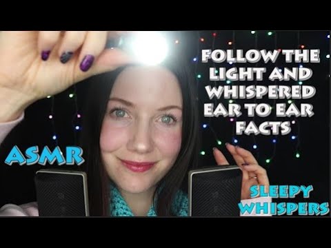 ASMR Follow the Light & Closely Whispered Facts