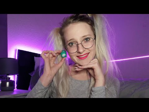 ASMR tapping on the smallest and cutest items I could find w/ glasses/nail tapping & mic scratching