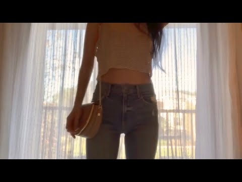 ASMR Scratching Jeans Chainmail Top + Handbag with Chains