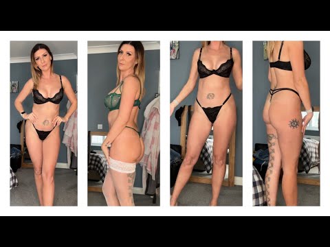 Lace Gstring Lingerie Haul and Try On