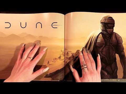 ASMR Tracing and Flip-Through: Dune Art Book 2H (whispered)