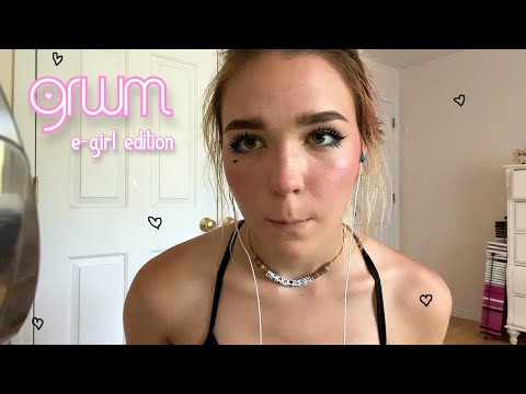 ASMR grwm:  e-girl makeup edition :)