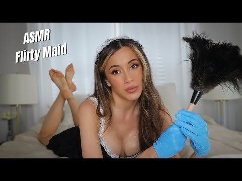 ASMR Flirty Maid Confesses Love With Gloves | soft spoken