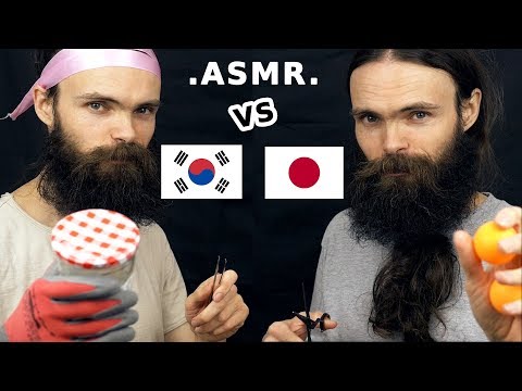 ASMR Japanese Vs Korean (日本語 vs 한국어) (Whispering + 20 triggers)