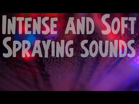 ASMR Intense and Soft Spraying 💎 No Talking, Sparkling sounds