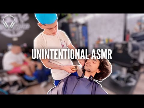 [ASMR] Crispy Tingling Barbershop Shave | Unintentional ASMR