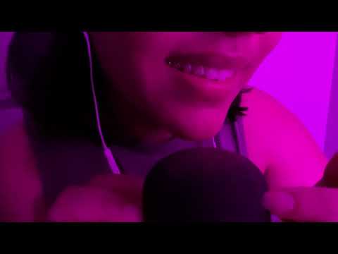 ASMR | [INTENSE] Mic Scratching + Background Mouth Sounds