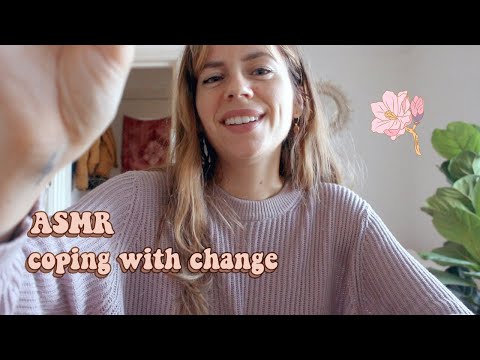 ASMR Reiki healing 🌸 coping with change | plucking worries, finger fluttering, aura cleanse