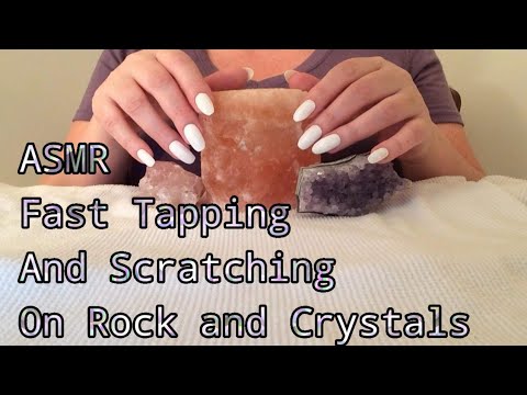 ASMR Fast Tapping And Scratching On Rock And Crystals