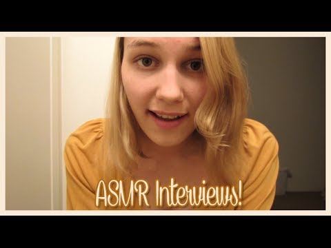 [BINAURAL ASMR] ASMR Interviews! (tapping, sk, l/r/t, ear-to-ear whispering, etc.)