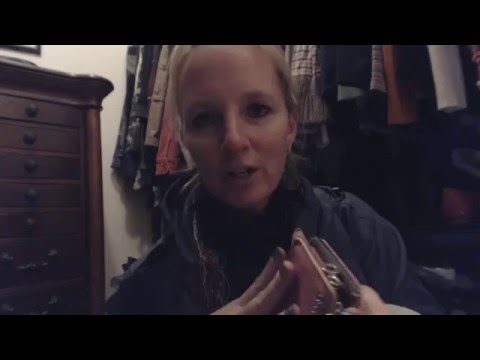 ASMR Request ~~ Southern Accent ~~ Whisper Roleplay ~~ Rustling Oversize Coat & Purse Contents