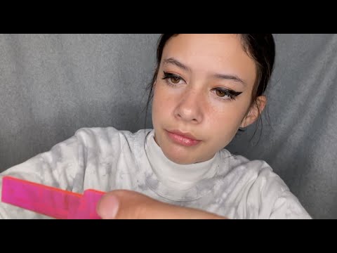 ASMR Rude Modeling Agent Gives you a Manicure (and gets fired ??)