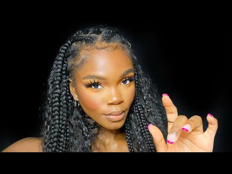 ASMR| Hand Movements, Face touching and Mouth sounds| Nomie Loves ASMR