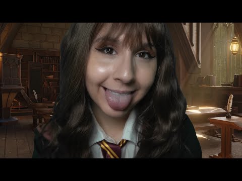 ASMR Hermione Granger Licks Your Ears in Detention ⚡ | Harry Potter Cosplay