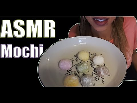 {ASMR} Mochi Dessert Eating | Chewy Mouth Sounds|First Timer