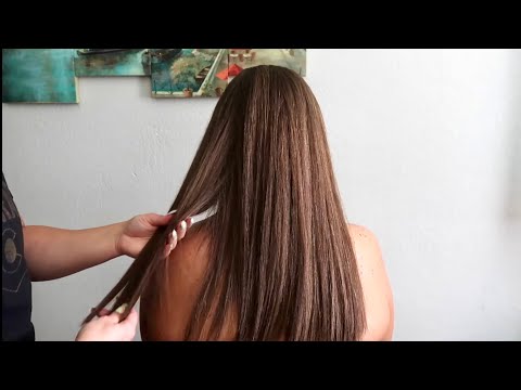 ASMR | Hair Parting, Hair Placing, Hair Brushing,  Back Scratch, Freckle Counting (No Talking)