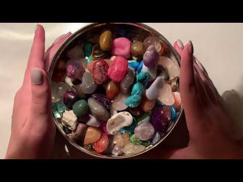 ASMR Polished Stones/Crystals (Describing and Clinking)