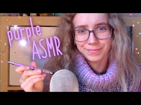 ASMR || Color-coded Triggers: Purple (tapping, crinkling, sticky sounds, ...) ☂️💜