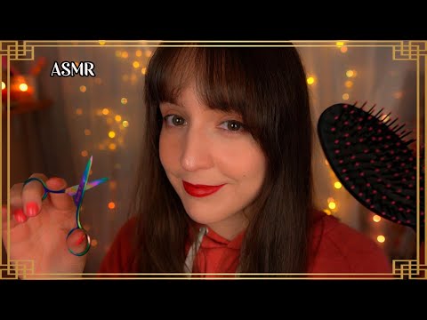 ⭐ASMR Hair Attention [Sub] Brushing, Haircut, Scalp Massage